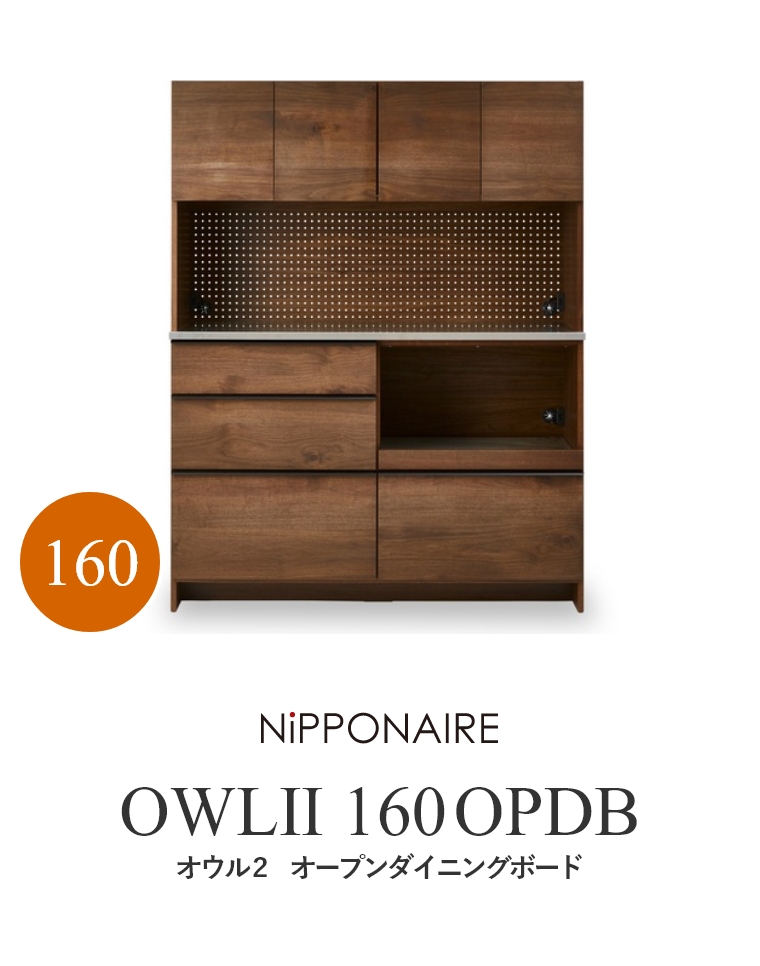 【開梱設置】 OWL（オウル） ダイニングボード 100OPDB WN（ウォールナット） OAK （ホワイトオーク） ニッポネア NiPPONAIRE