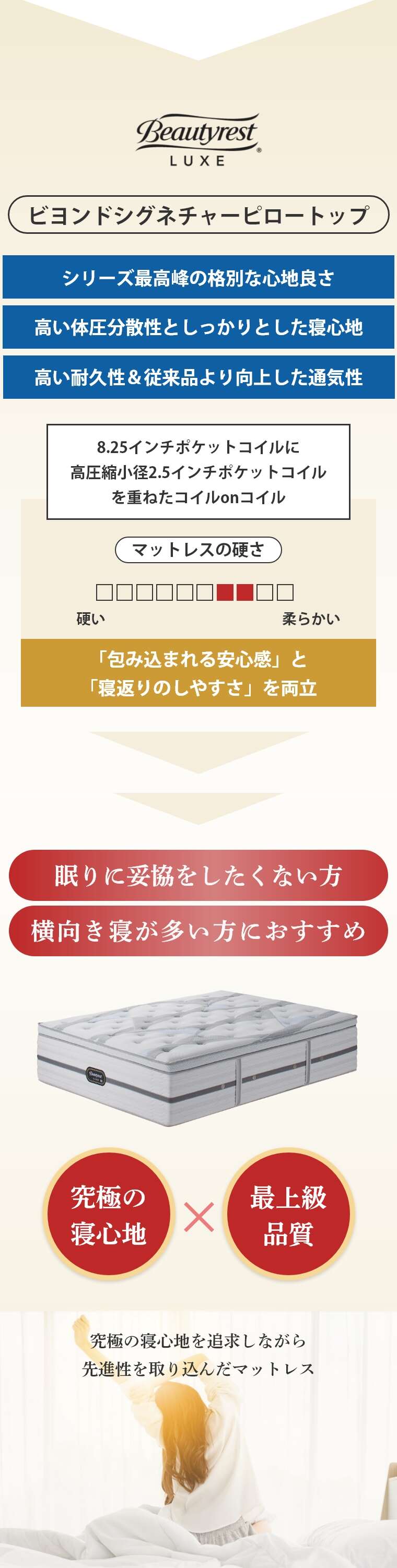 �V�����Y �����N�X �}�b�g���X  �r�����h�V�O�l�`���[�s���[�g�b�v 42cm�� 6.5�C���` �J���ݒu 