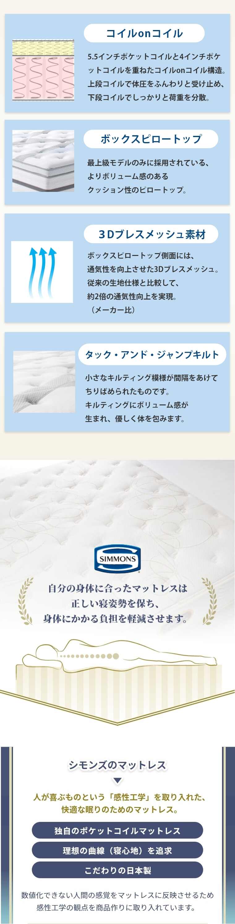 �V�����Y �����N�X �}�b�g���X  �r�����h�A���e�B���C�g�s���[�g�b�v 41.5cm�� 5.5�C���` �J���ݒu