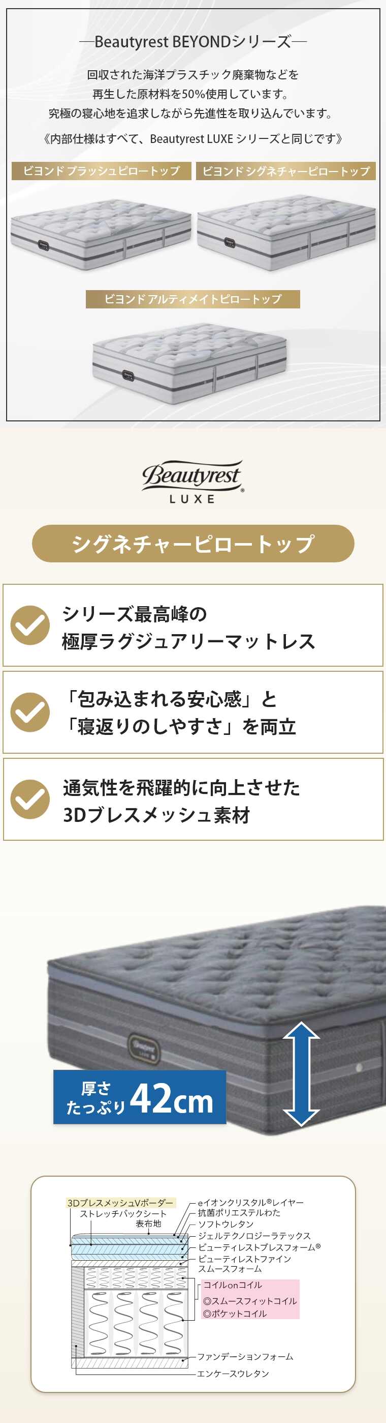 �V�����Y �����N�X �}�b�g���X  �V�O�l�`���[�s���[�g�b�v 42cm�� 6.5�C���` �J���ݒu 