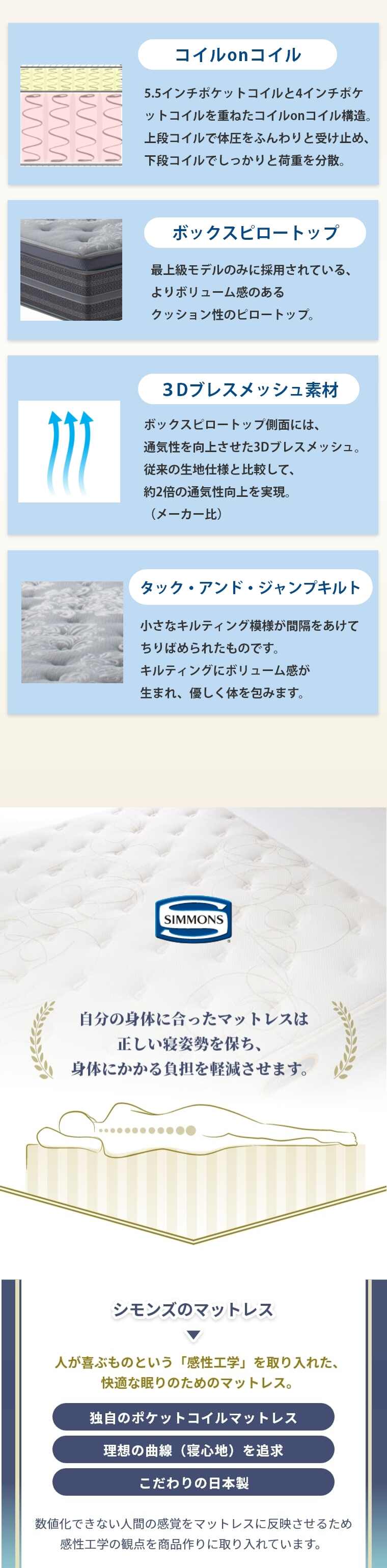 �V�����Y �����N�X �}�b�g���X  �A���e�B���C�g�s���[�g�b�v 41.5cm�� 5.5�C���` �J���ݒu