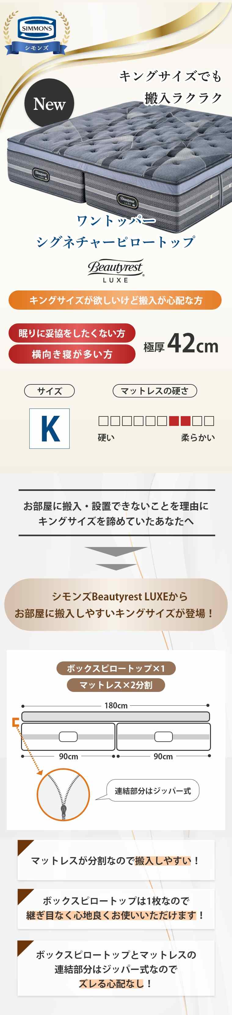 �V�����Y �����N�X �}�b�g���X  �����g�b�p�[�V�O�l�`���[�s���[�g�b�v K�i180�~195�j AA21LS2X0118001950  �J���ݒu 