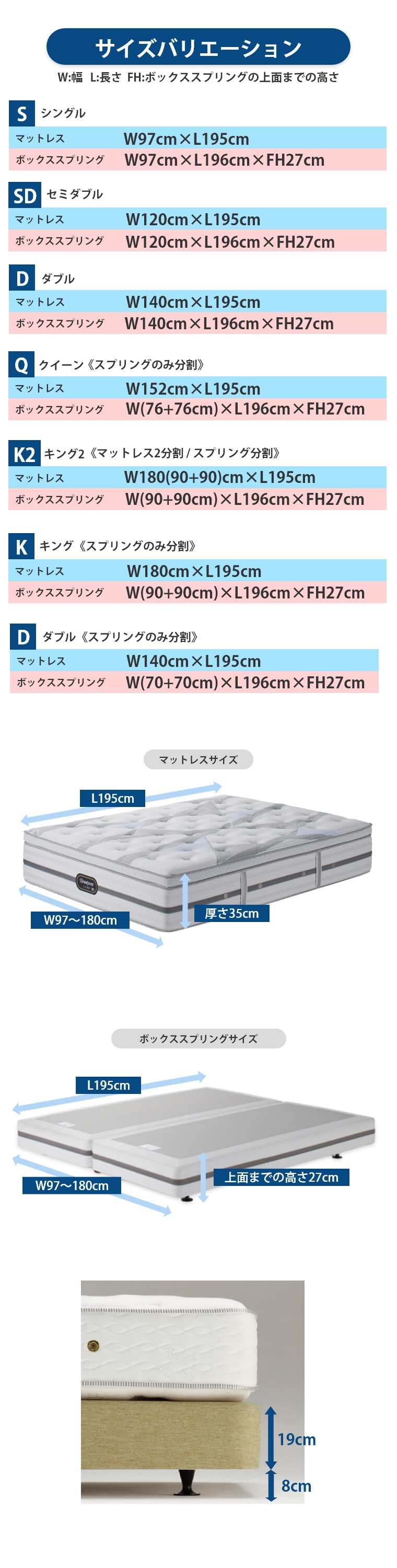 �V�����Y �����N�X �}�b�g���X �r�����h�A���e�B���C�g�s���[�g�b�v�@�{�b�N�X�X�v�����O�Z�b�g S �V���O�� 41.5cm�� 5.5�C���`  �J���ݒu