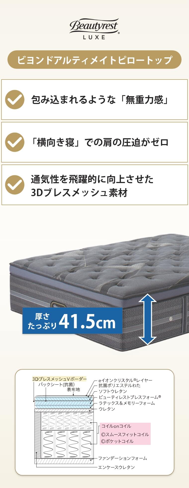 �V�����Y �����N�X �}�b�g���X �A���e�B���C�g�s���[�g�b�v�@�{�b�N�X�X�v�����O�Z�b�g S �V���O�� 41.5cm�� 5.5�C���`  �J���ݒu