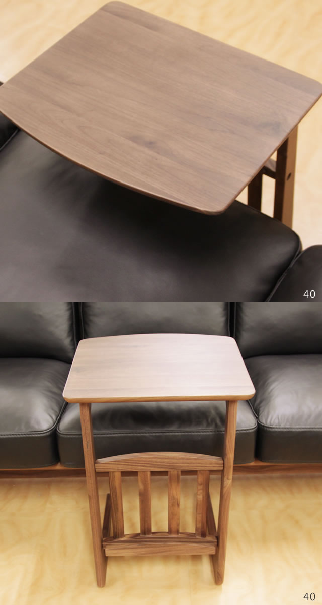 ウォールナット ソファテーブル 55 ブルーノ W55×D38.5×H55cm 