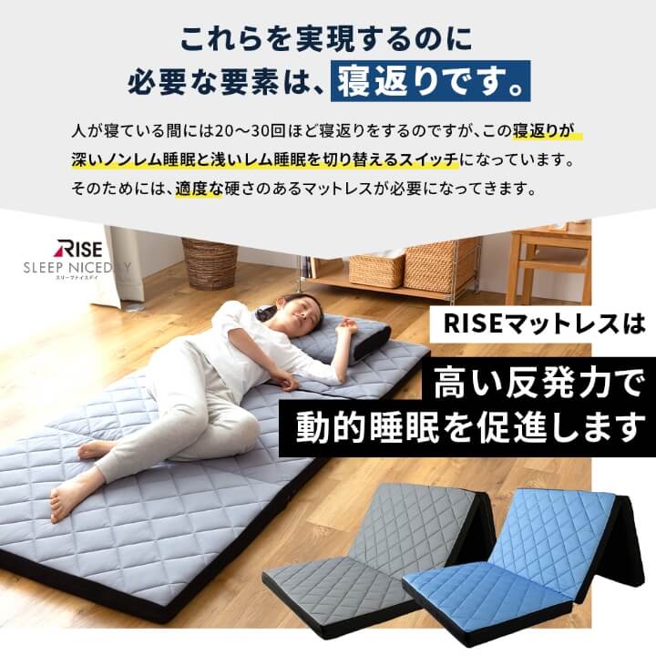 RISE Sleep Niceday 桑田真澄式 動的睡眠 ハイブリッド高反発