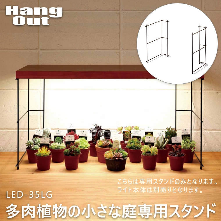「多肉植物の小さな庭」専用スタンド LED-35LG ハングアウト HangOut