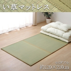 い草 マットレス  約120×210cm セミダブル(寝ござ/夏用/和風/涼感)