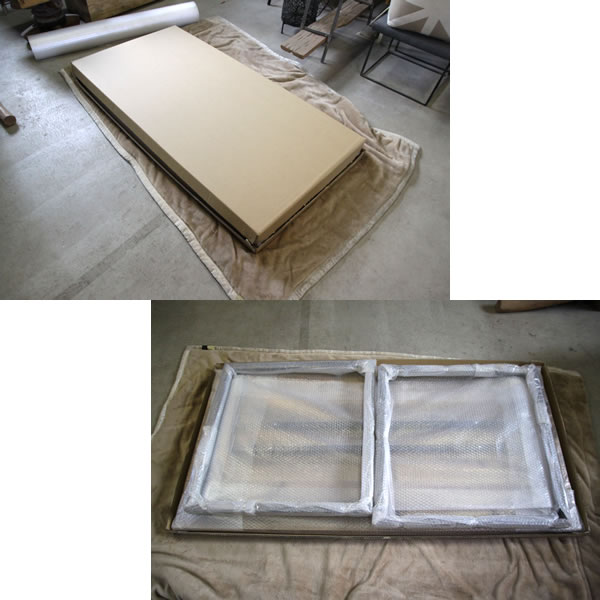 サイズオーダーで造るヴィンテージ家具 R（アール）ローテーブル（R131）　サイズオーダーローテーブル
